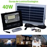 PROIECTOR 40W CU PANOU SOLAR SI TELECOMANDA